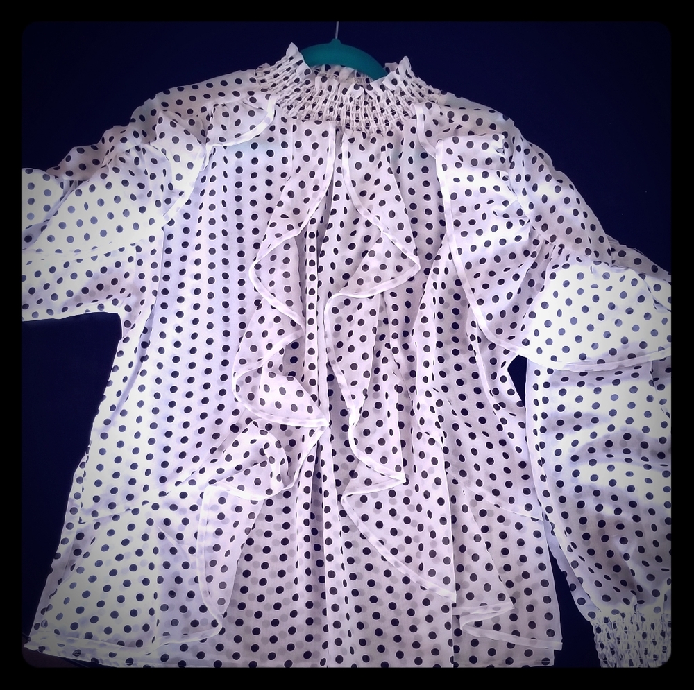 Polka dot blouse